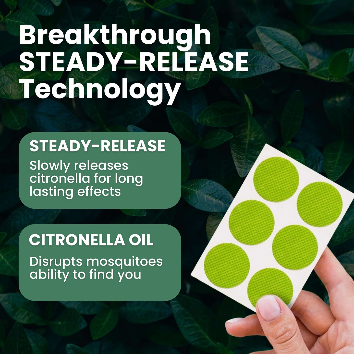Mosquito Shield Patches - Slow Release Protection for All Day Defense
