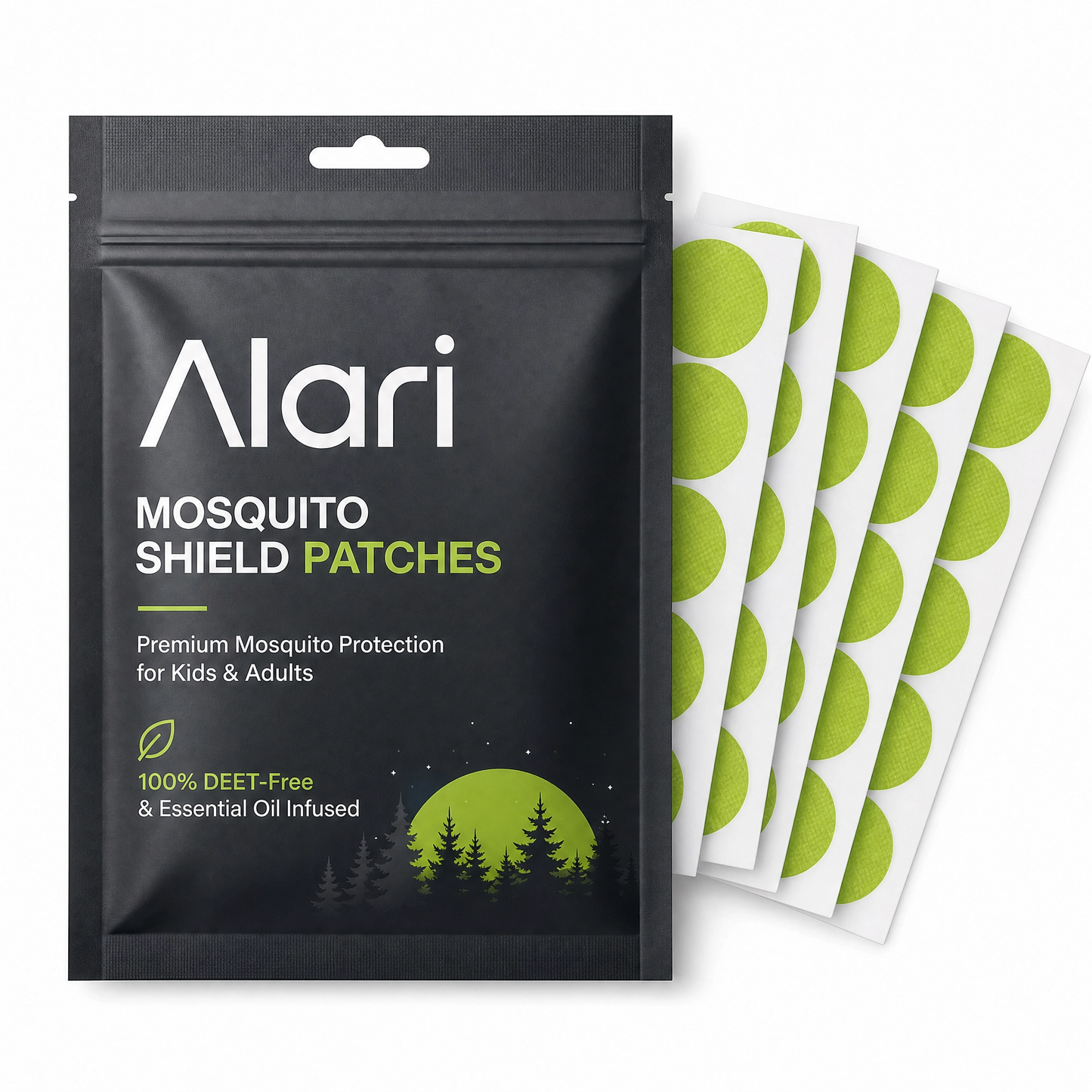 Mosquito Shield Patches - Slow Release Protection for All Day Defense